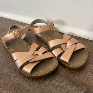 Salt Water Sandals by Hoy Rose Gold Sandals